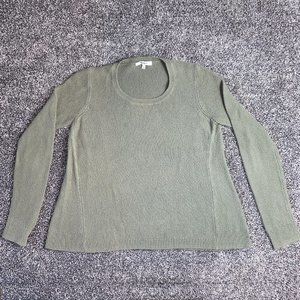 Madewell Pullover Sweater Olive Green Long Sleeve Size Small